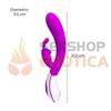 Estimulador de punto G con masejador de clitoris y carga USB